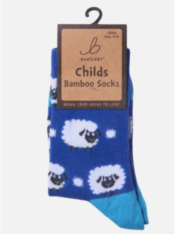 Childs Funky Bamboo Socks - Sheep - Assorted Sizes