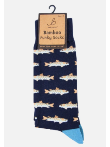 Funky Bamboo Socks - Country Fishing - Size 6-11