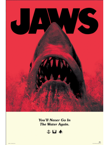 Jaws Red 61 x 91.5cm Maxi Poster