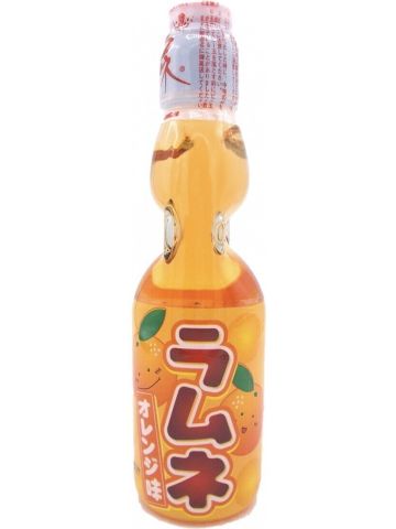 Hatakosen Ramune Soda - Orange Flavour 200ml 