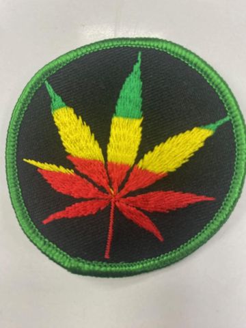 Marijuana Leaf Embroidered Patch