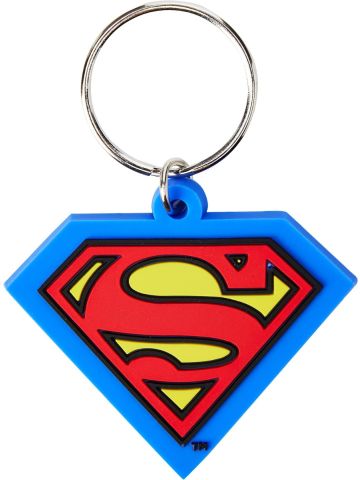 Superman-Shield Rubber Keychain
