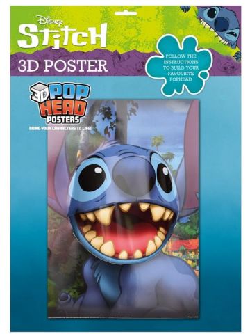 Lilo & Stitch (Stitch) 3D Poster (Popheads)