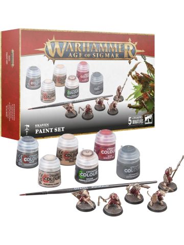 Games Workshop - Warhammer - Age of Sigmar - Skaven + Paint Set (2024 3rd Edition) 