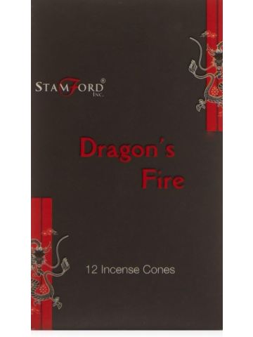 Stamford Black Incense Cones - Dragons Fire