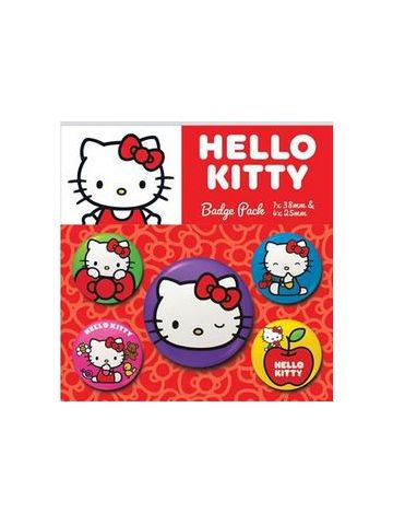 HELLO KITTY (COLOURFUL POSES) BADGE PACK