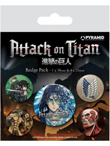 Attack On Titan S4 Badge Pack