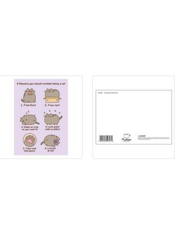 PUSHEEN (REASONS TO BE A CAT) POSTCARD PRINT A6 (1 CARD SUPPLIED)