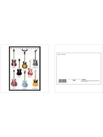 GUITAR HEAVEN POSTCARD PRINT A6 (1 CARD SUPPLIED)
