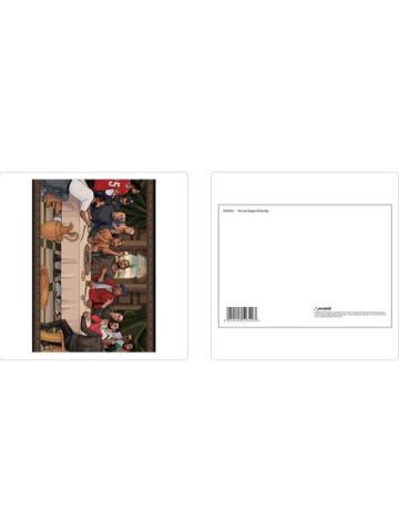 THE LAST SUPPER OF HIP HOP POSTCARD PRINT A6 (1 CARD SUPPLIED)