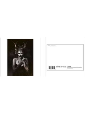 GOTH WITCH (TATTOO) POSTCARD PRINT A6 (1 CARD SUPPLIED)