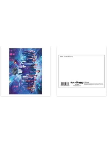 DOCTOR WHO (60TH ANNIVERSARY) POSTCARD PRINT A6 (1 CARD SUPPLIED)