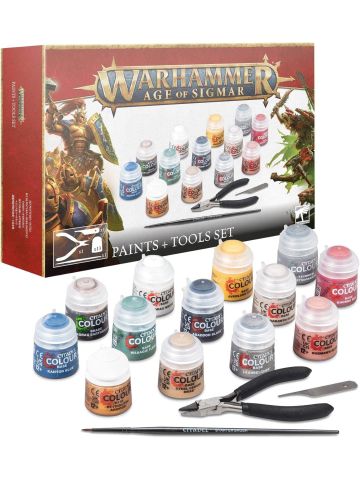 Warhammer Age of Sigmar Paints and Tools Set