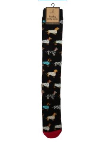 Funky Welly Socks - Trendy Dachshunds