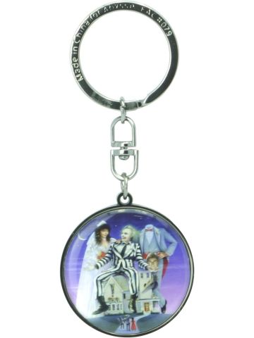 Beetlejuice Maitland Couple Metal Keychain