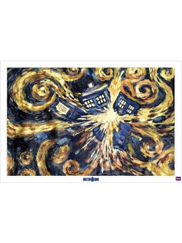 Doctor Who, Exploding Tardis, Maxi Poster, 61 x 91.5 cm | OFFICIALLY LICENSED
