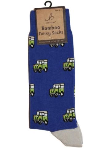 Mens Funky Bamboo Socks - 4x4 Vehicle 