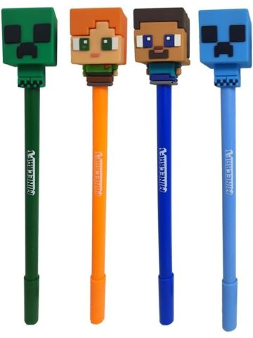 Inkredible Erasable Pen with Minecraft Chibi Style Topper (1 SUPPLIED)