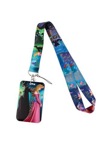 Sleeping Beauty Lanyard ID Badge Holder