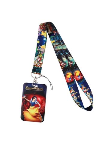 Snow White Lanyard ID Badge Holder