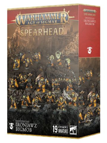 WARHAMMER AGE OF SIGMAR SPEARHEAD ORRUK WARCLANS IRONJAWZ BIGMOB