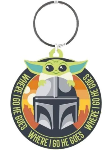 Pyramid International The Mandalorian (Where I Go He Goes) PVC Keychain