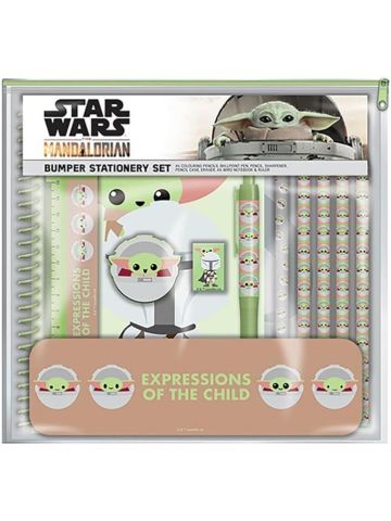 Pyramid International Star Wars: The Mandalorian A5 Lined Notebook and Bumper Stationery Set (Expressions of The Child Design) - Official Merchandise
