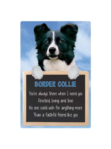 Faithful Friends Collectables 3D Home Hang-Up Border Collie