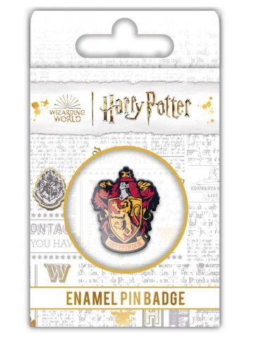 HARRY POTTER Gryffindor Badge, Collectable Metal Enamel Pin - Official Merchandise
