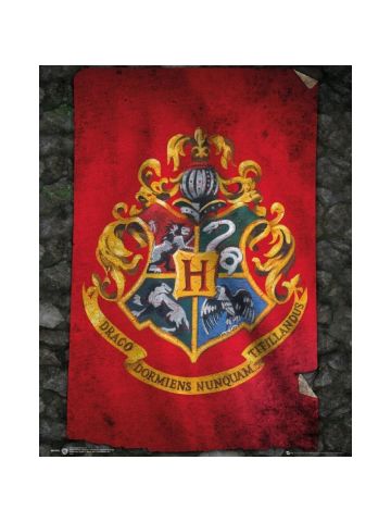 Harry Potter "Hogwarts Flag" Mini Poster