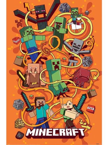 Minecraft Funtage Montage Maxi Poster