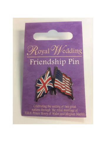 Royal Wedding Friendship Pin Badge
