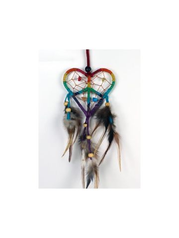 Suede heart dreamcatcher