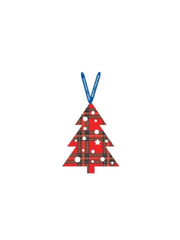 Tartan Christmas tree decoration