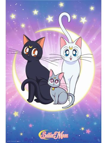 ABYSTYLE Sailor Moon Luna, Artemis & Diana 61 x 91.5cm Maxi Poster