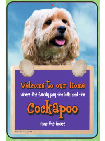 Cockapoo Welcome Hang-up