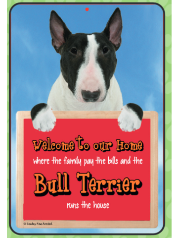 English Bull Terrier (Brindle) Welcome Hang-up