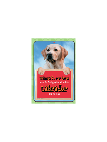 Labrador (Yellow) Welcome Hang-up