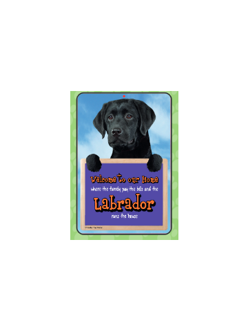 Labrador (Black) Welcome Hang-up