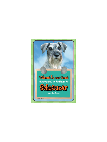 Schnauzer Welcome Hang-up