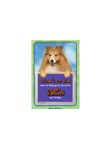 Shetland Sheepdog Welcome Hang-up