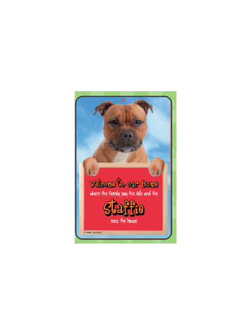 Staffordshire Bull Terrier (Red) Welcome Hang-up