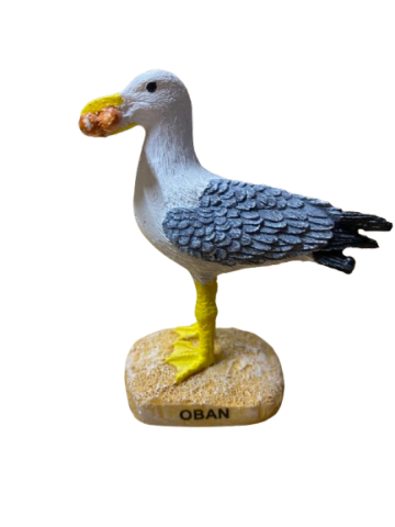 Oban Seagull with Food Resin Ornament