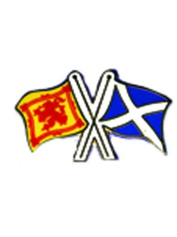  Lion Rampant/Saltire Cross Flags Pin Badge 