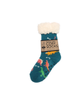 Childs Sherpa Socks - Dinosaur